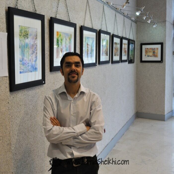 عکس نمایشگاه نقاشی آبرنگ کمال الدین بهزاد